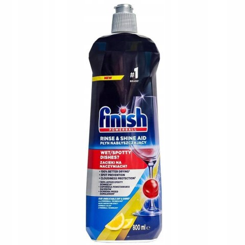 FINISH PŁYN NABŁYSZCZAJĄCY DO ZMYWARKI cytryna lemon 800ML FINISH PŁYN NABŁYSZCZAJĄCY DO ZMYWARKI cytryna lemon 800ML